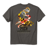 Maryland Flag Crab Pier Pressure T-Shirt
