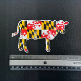 Maryland Flag Cow Decal
