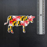 Maryland Flag Cow Decal