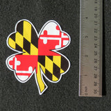 Maryland Flag 4 Leaf Clover Decal