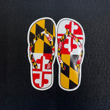 Maryland Flag Flip Flops Decal