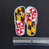 Maryland Flag Flip Flops Decal