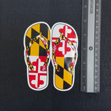 Maryland Flag Flip Flops Decal