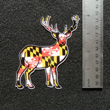 Maryland Flag Deer Decal