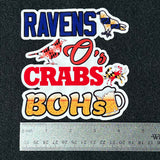 Ravens O's Crabs Bohs Decal