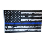 American Flag Distressed Thin Blue Line 3x5 Flag