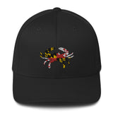 Maryland Flag Crab Closed-Back Structured Hat