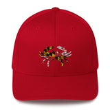 Maryland Flag Crab Closed-Back Structured Hat