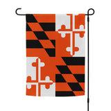 Orange Maryland Flag Garden Flag