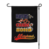 Ravens Os Crabs Bohs Garden Flag