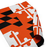 Orange Maryland Flag Garden Flag