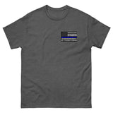 Thin Blue Line Police Badge Retired T-Shirt