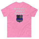 Faith Protects Me Thin Blue Line T-Shirt
