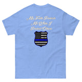 Faith Protects Me Thin Blue Line T-Shirt