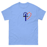 Faith Protects Me Thin Blue Line T-Shirt