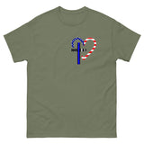 Faith Protects Me Thin Blue Line T-Shirt