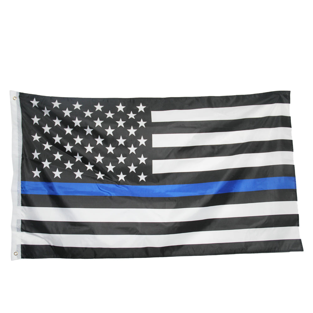 Thin Blue Line Police Flag 3x5 - Uncommon USA