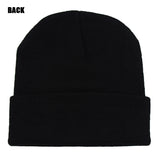 Thin Blue Line Embroidered Cuffed Beanie 3