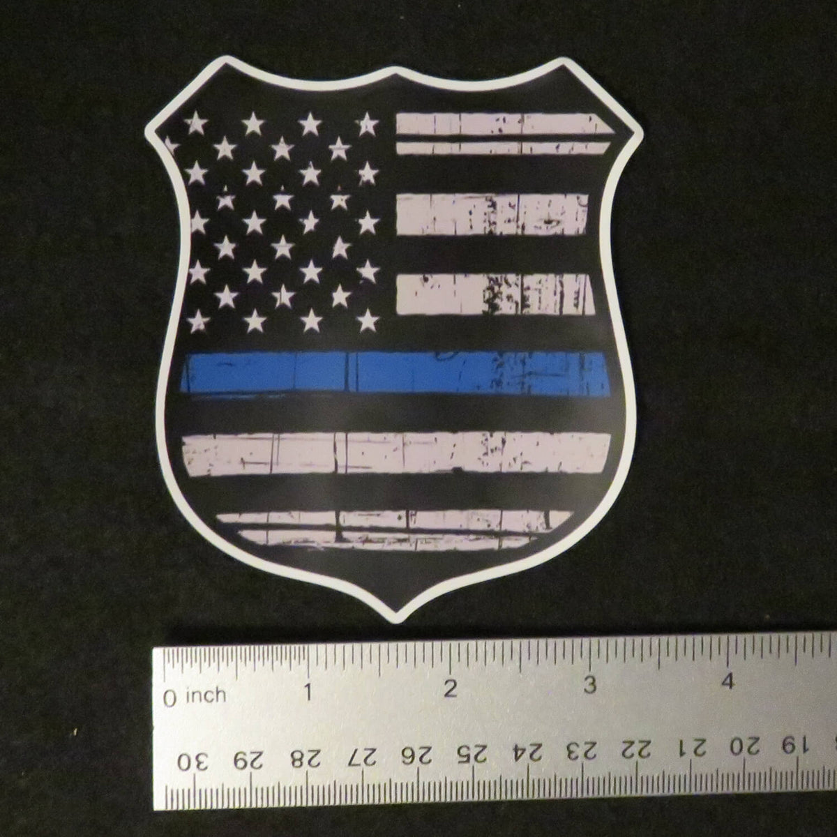 Thin Blue Line Police Officer Pen with Badge Clip