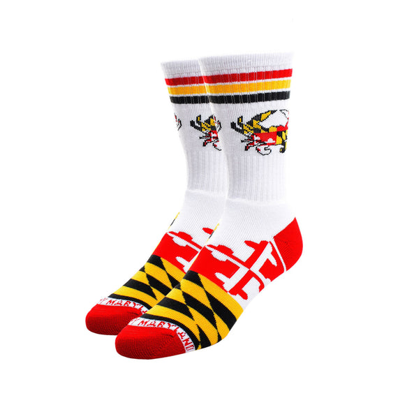Maryland Crab Flag Socks
