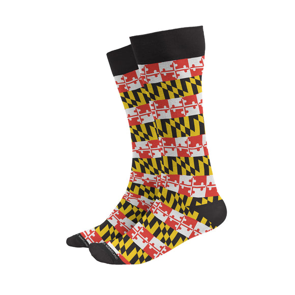 Maryland Flag Stripes Socks