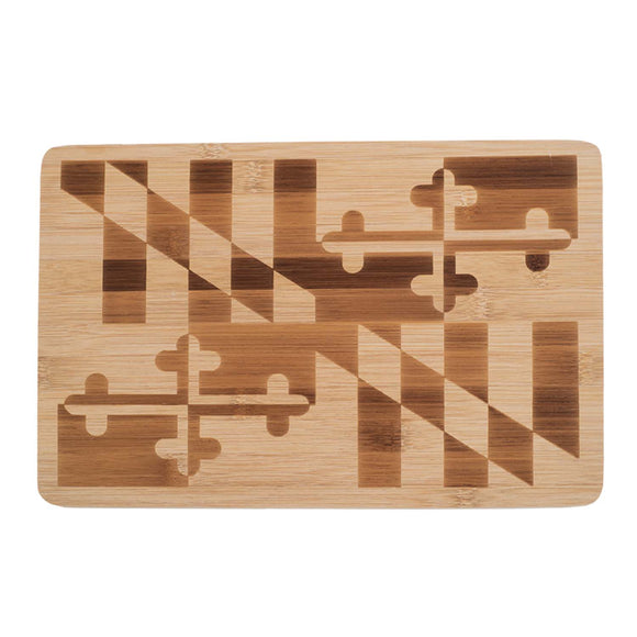 Maryland Flag Bamboo Cutting Board