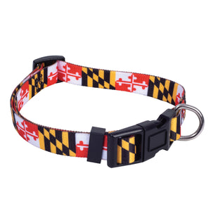Maryland Flag Dog Collar