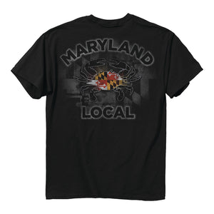 Maryland Flag Local Grunge Crab T-Shirt