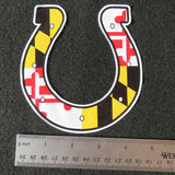 Maryland Flag Horseshoe Decal