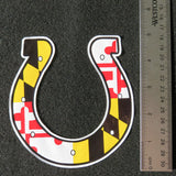 Maryland Flag Horseshoe Decal