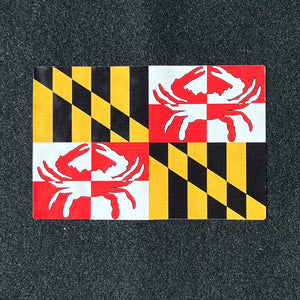 Maryland Crab Flag Vinyl Decal