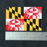 Maryland Crab Flag Vinyl Decal