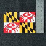 Maryland Crab Flag Vinyl Decal