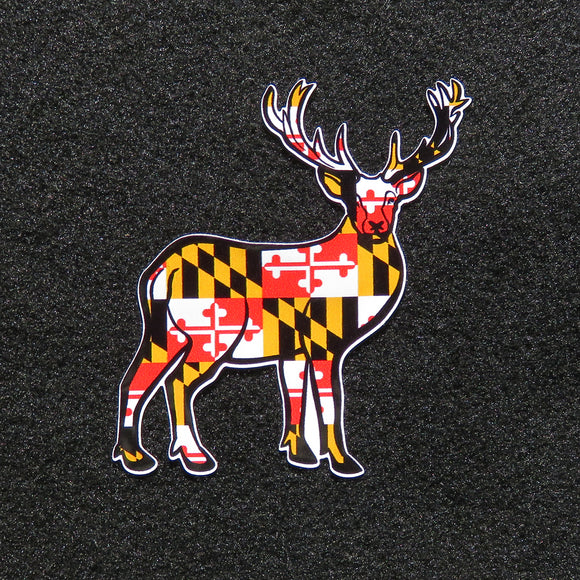 Maryland Flag Deer Decal