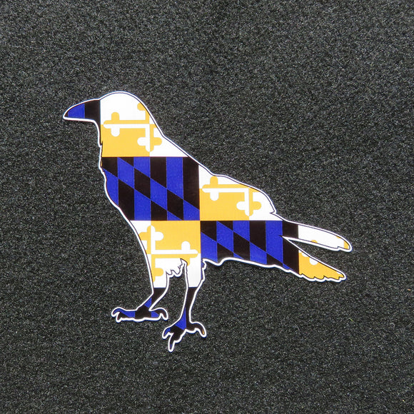 Maryland Flag Purple Raven Bird Decal