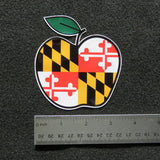 Maryland Flag Apple Vinyl Decal