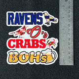 Ravens O's Crabs Bohs Decal
