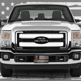 American Flag Thin Orange Line License Plate