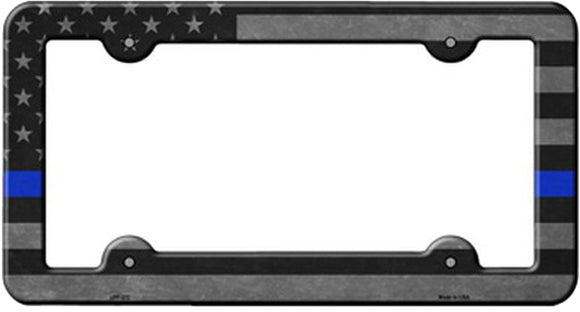 Thin Blue Line License Plate Frame