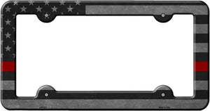 Thin Red Line License Plate Frame