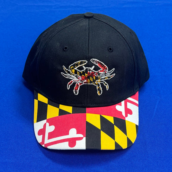 Maryland Flag hat with MD Crab