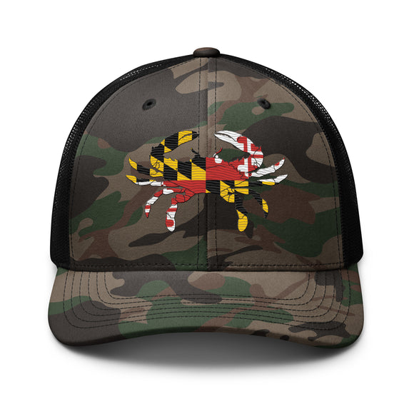 Maryland Flag Crab Camouflage Trucker Hat