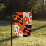 Orange Maryland Flag Garden Flag