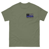 Thin Blue Line Police Badge Retired T-Shirt