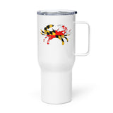 Maryland Flag Crab Stainless Steel Travel Mug