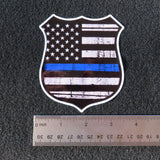 Thin Blue Line Police Badge Vinyl Decal 2