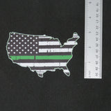Thin Green Line America Outline Vinyl Decal 3