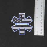EMS Star of Life Thin White Line Vinyl Decal 5