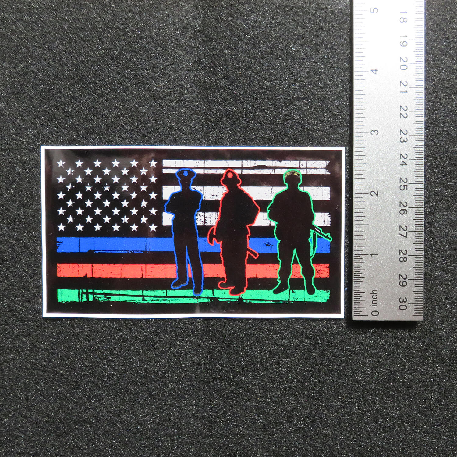 Toppa Con Bandiera "Thin Red Line" - Toppa Di Supporto Per - Foto 11