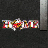 Maryland Flag Home with Crab Decal